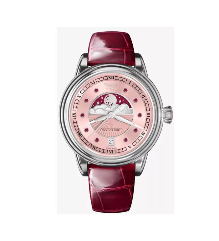 АVIATOR DOUGLAS MOONFLIGH GEMSTONE EDITION RUBY 36MM V.1.33.0.417.4