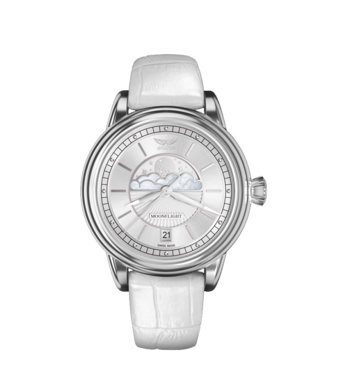 ЧАСОВНИК AVIATOR DOUGLAS MOONFLIGHT 36MM V.1.33.0.250.4