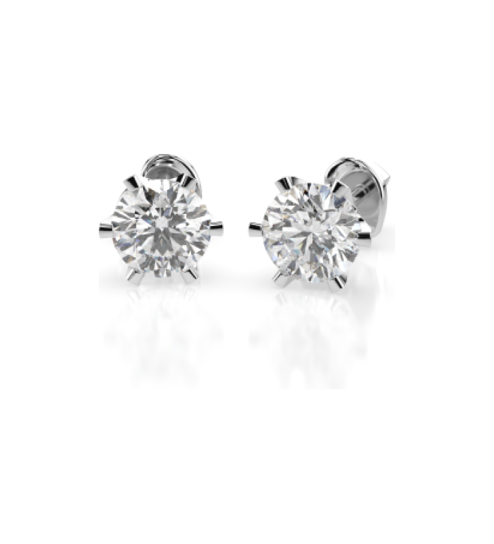 Cara обеци с диаманти 0,7 ct GIA сертификат K102-10040W