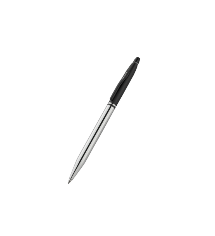 Химикалка Cross Click Tuxedo - Chrome with Black