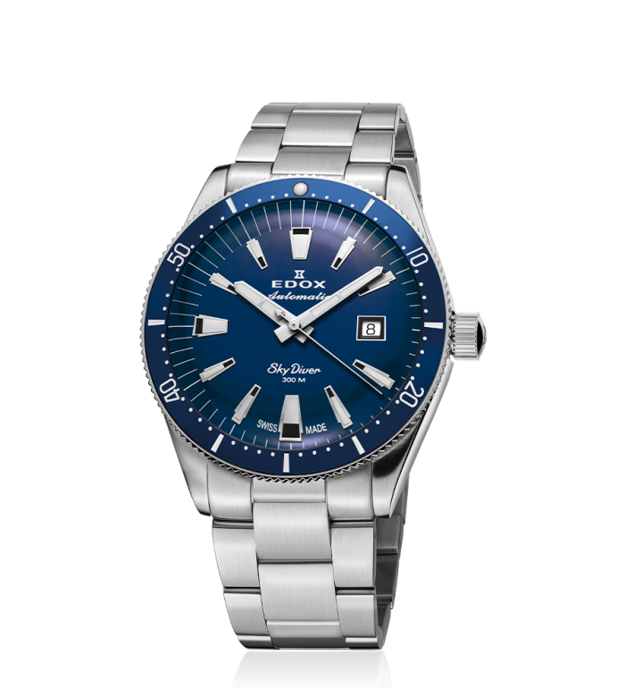 EDOX SKYDIVER  LIMITED EDITION AUTOMATIC 42MM MEN`S WATCH  80126 3BUM BUIN