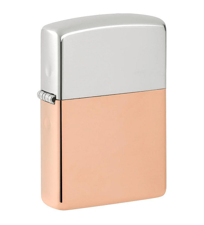 Zippo Bimetal Case - Sterling Silver Lid запалка