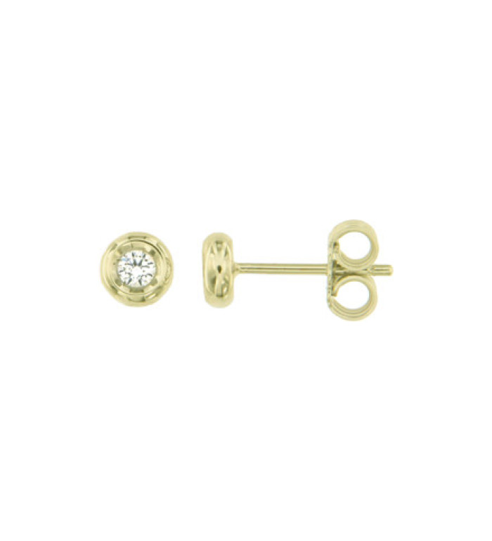 CARA DIAMANTI Златни обеци с диаманти BB0445Y/0.10ctsSI/H