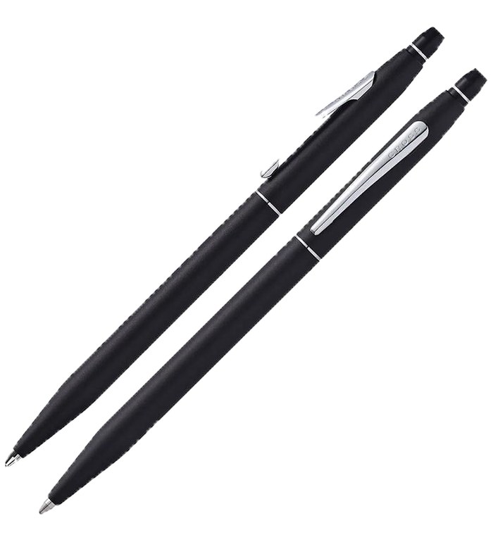 Комплект химикалка и автоматичен молив Cross - Classic Century Black/Chrome