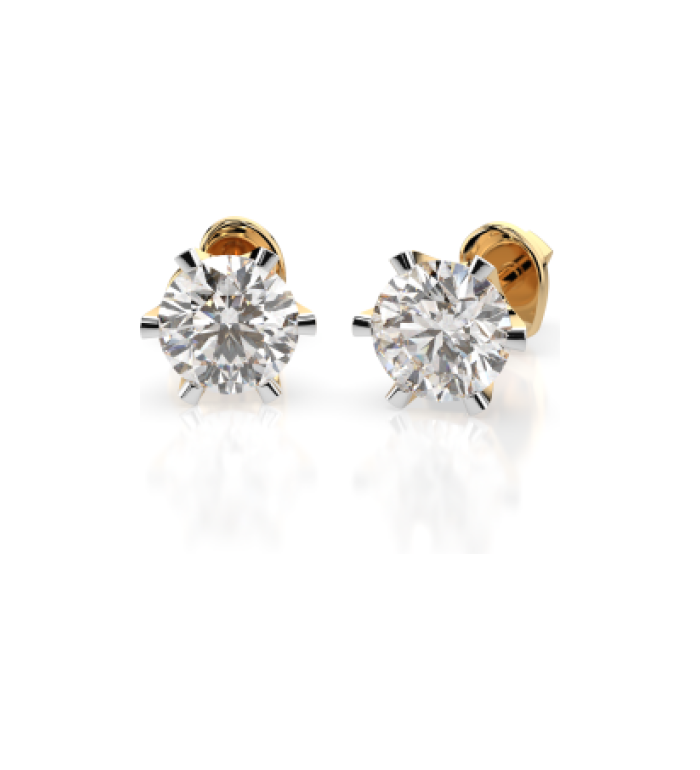 Cara обеци с диаманти 1.00 ct GIA сертификат K102-10040Y