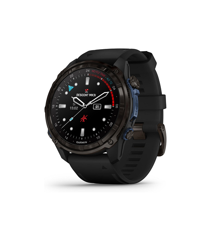 Garmin Descent Mk3i Carbon Grey DLC титан с черна силиконова каишка 010-02752-16