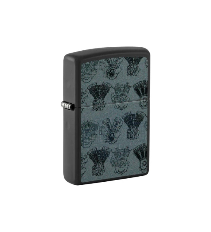 Запалка Zippo - Harley-Davidson® Design Black Light Logo