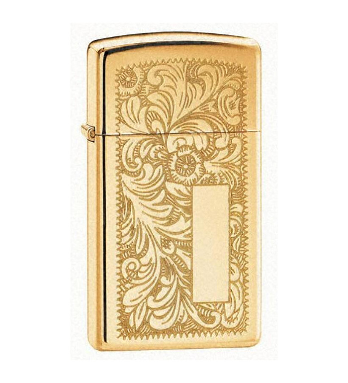 Zippo запалка 1652B Venetian Polished Brass, Slim