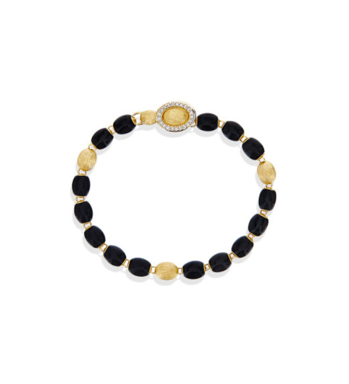 Nanis Dancing Mystery Black Onyx гривна оникс, диаманти BS2-599