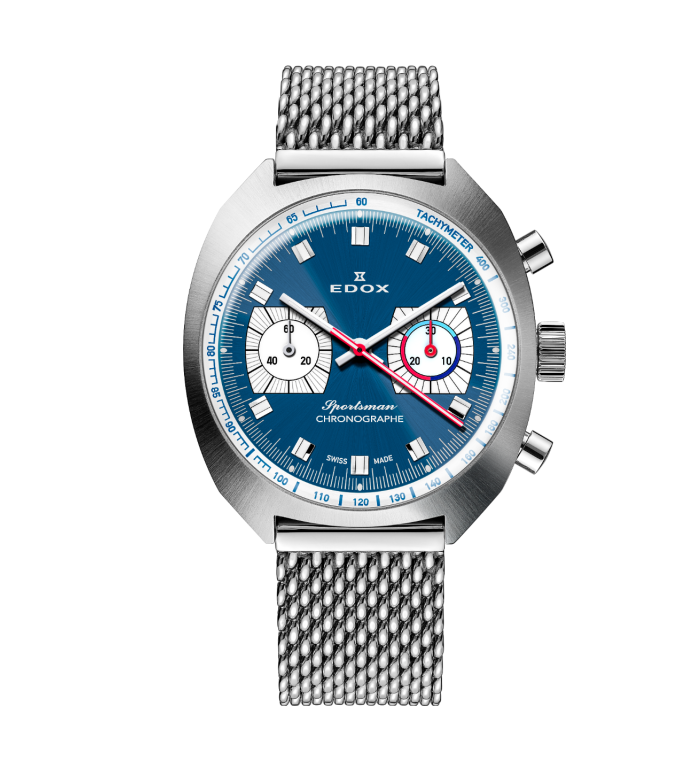 EDOX SPORTSMAN CHRONOGRAPHE AUTOMATIC LIMITED EDITION 41MM 08202 3BU BUIN