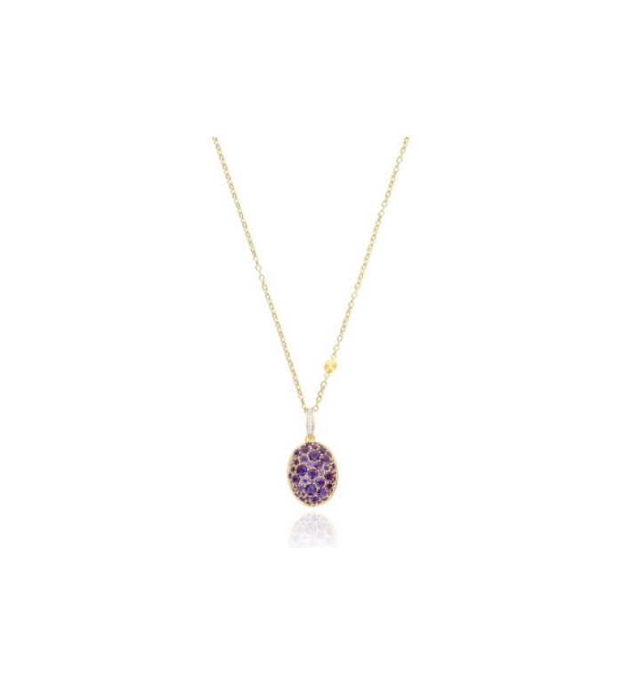 Nanis Boules колие аметист / диаманти PS35-609