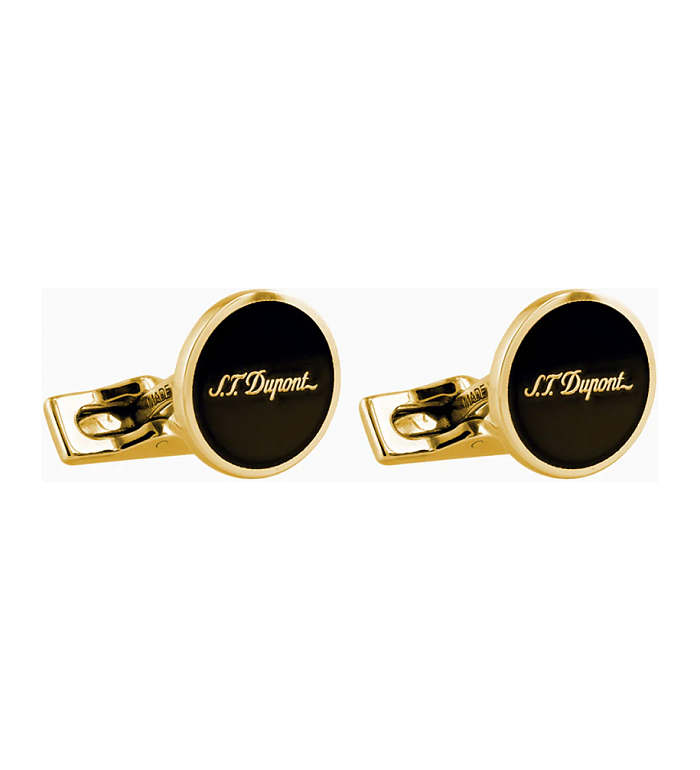 Ръкавели S.T. Dupont Black Laquer§golden 5833