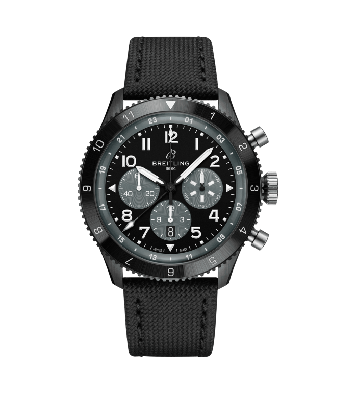 BREITLING SUPER AVI B04 CHRONOGRAPH GMT 46  MOSQUITO NIGHT FIGHTER SB04451A1B1X1