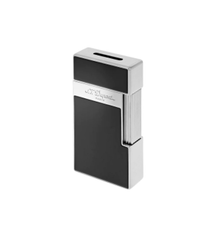 Запалка S.T.Dupont Biggy Chrome Shiny Black Lacquer 25001
