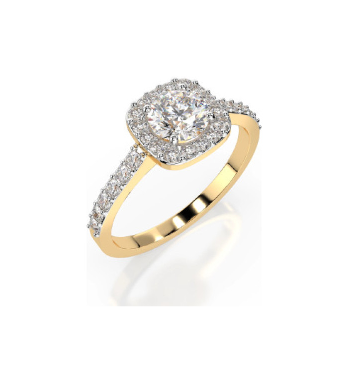 Пръстен с диамант Cara 0.50+0.31ct GIA сертификат K101-10152Y