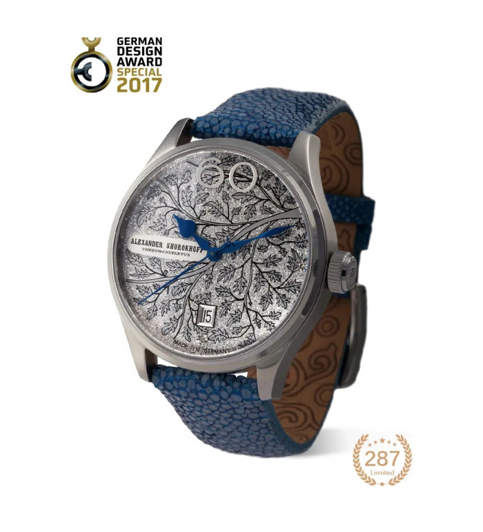 ALEXANDER SHOROKHOFF WINTER 39MM GERMAN DESIGN AWARD LIMITED EDITION 287 PIECES  AS-LA-WIN-3***