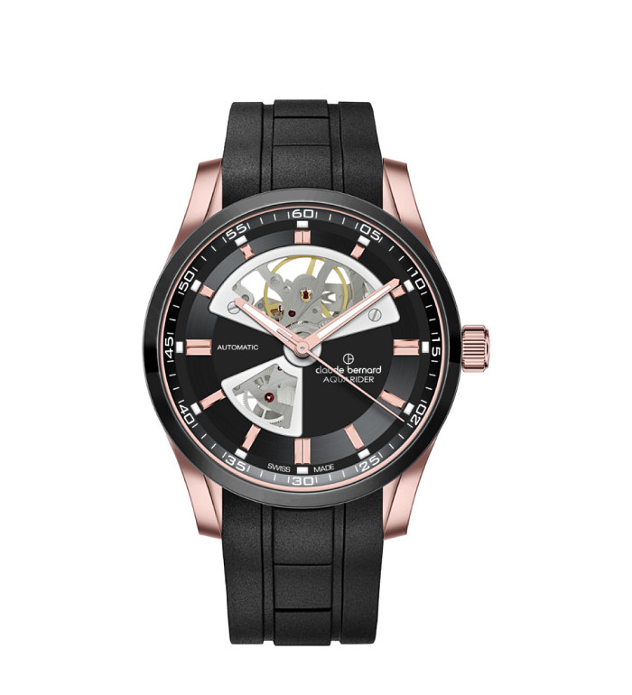 Claude Bernard Aquarider Open Heart 85030 357RNCA NIR