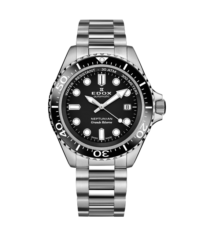 EDOX NEPTUNIAN GRANDE RÉSERVE DATE AUTOMATIC 42MM MEN'S WATCH  80801 3NM NIN