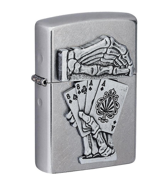 Zippo Dead Man' s Hand Emblem Design запалка