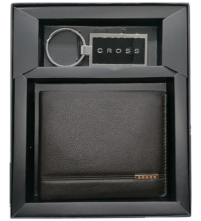 Комплект Cross Classic Century - портфейл Slim Oak Brown и ключодържател