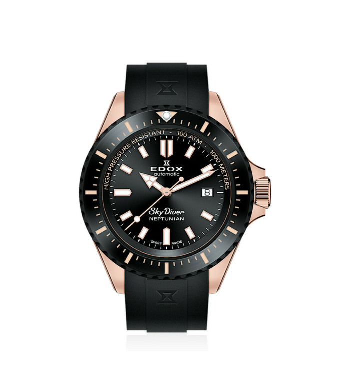 EDOX SKYDIVER NEPTUNIAN EDITION AUTOMATIC 44MM MEN'S 80120 37RNNCA NIR