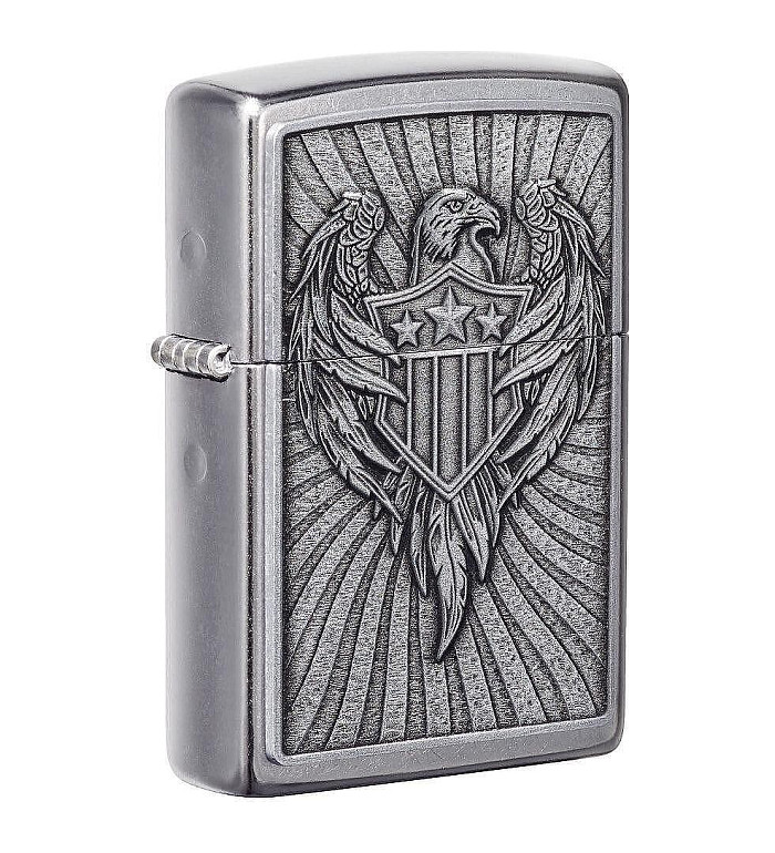 Zippo Eagle Shield Emblem Design запалка 49450