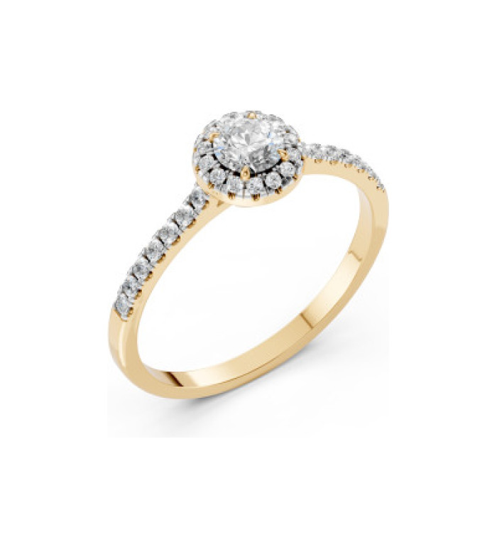Cara пръстен с диаманти 0.35+0.29 ct GIA сертификат K101-10095Y