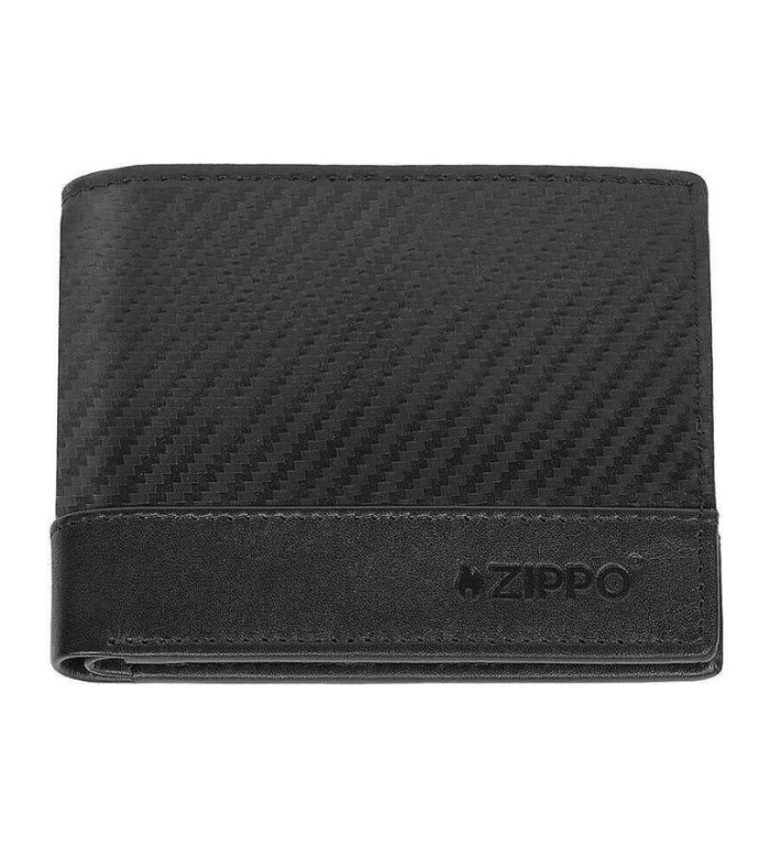 Zippo Carbon мъжки портфейл, Rfid защита, черен