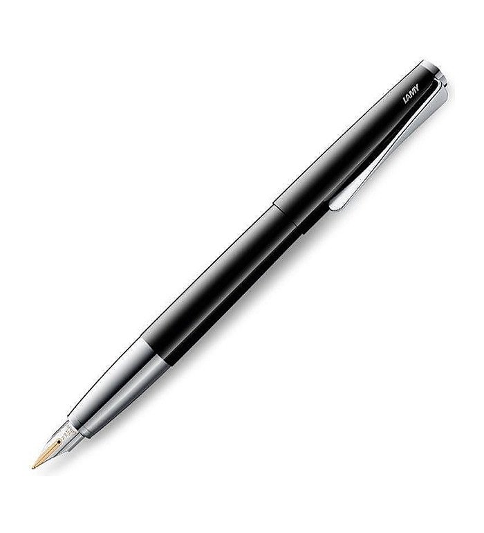Lamy Studio Piano Black писалка, F размер златно перо, черен лак