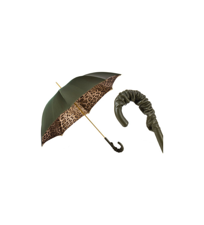 PASOTTI LEOPARD/OLIVE ДАМСКИ ЧАДЪР 189 90115/5 А35