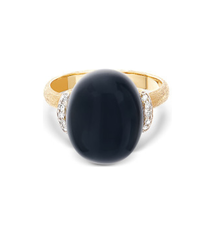 Nanis Dancing Mystery Black Onyx Big пръстен оникс, диаманти AS1-599