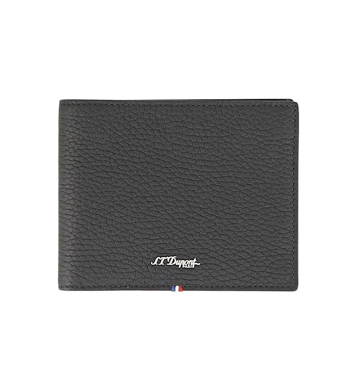 S.T.Dupont NEO CAPSULE GRAINED 6cc WALLET Black & khaki портфейл