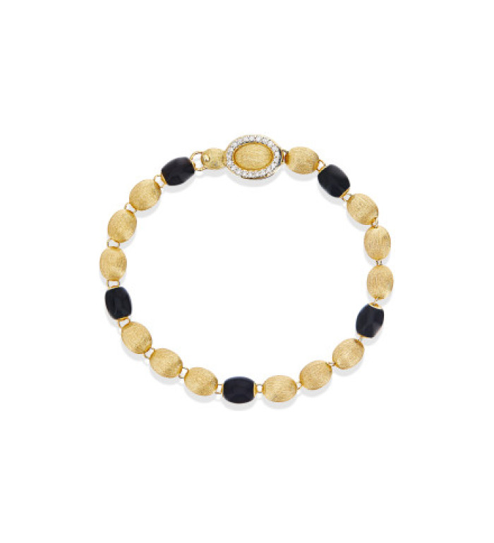 Nanis Dancing Mystery Black Onyx гривна оникс, диаманти BS3-599