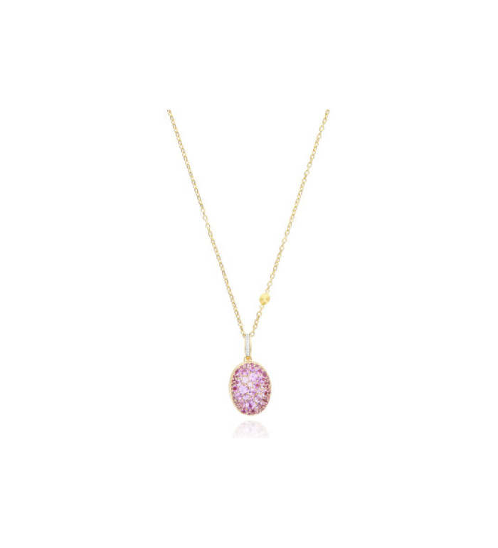 Nanis Boules колие розов сапфир / диаманти PS31-609