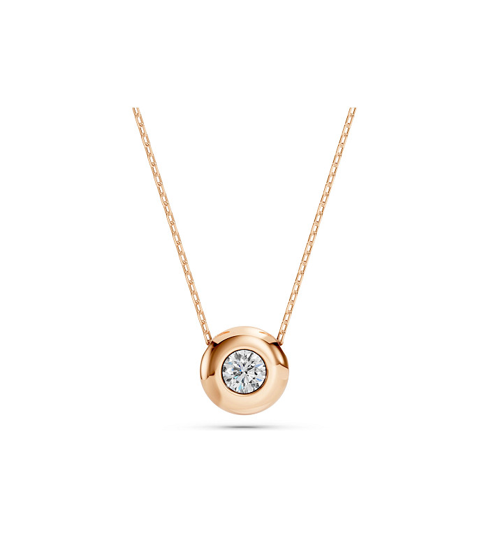 Cara колие с диамант 0.15 ct – ЗЛАТНО БИЖУ 14К K104-10007R(3.4)/14K