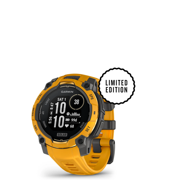 GARMIN INSTINCT® 3 45 ММ SOLAR С SUNBURST/GREY КАИШКА 010-02934-02