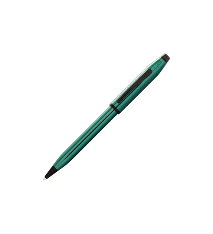 Химикалка Cross Century® II - Translucent Green Lacquer with Polished Black PVD