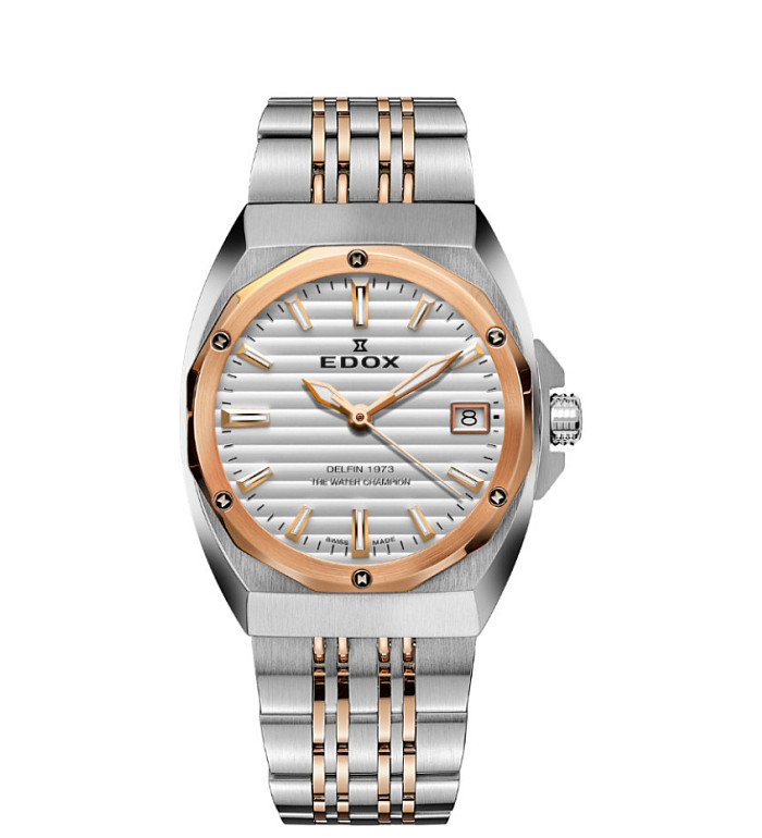 Edox Delfin 1973 Date 50504-357RM-AIR