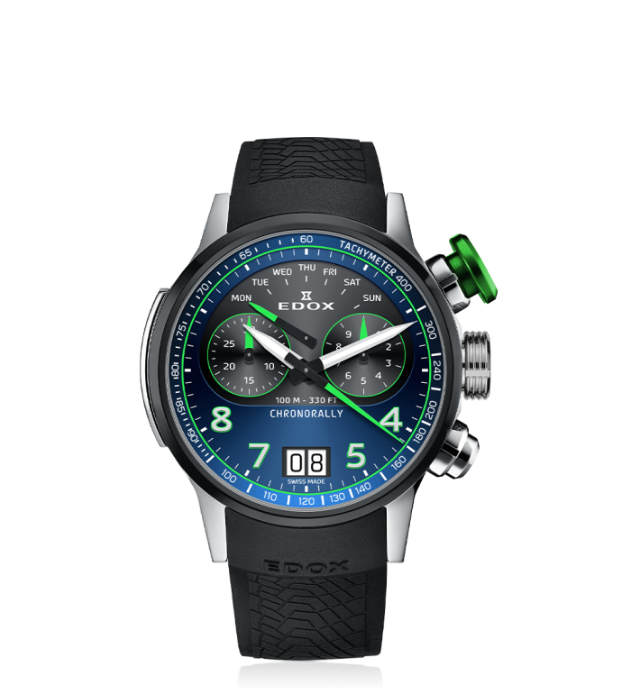 EDOX CHRONORALLY 45MM MEN'S WATCH 38003 TINV BUNV