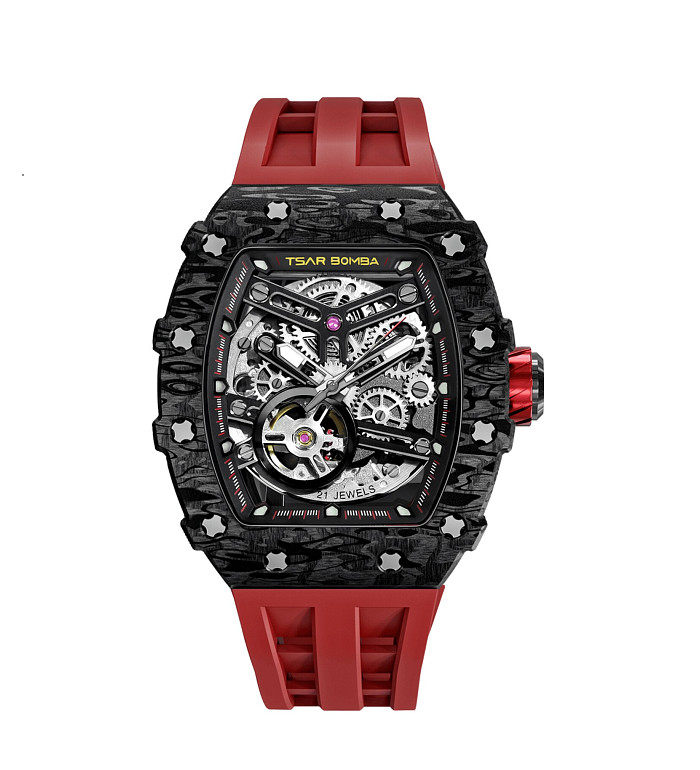 TSAR BOMBA T-Elemental Carbon Fiber Passion Red TB8209CF-32
