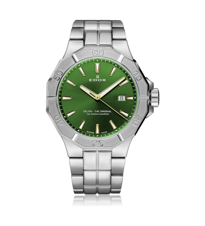 EDOX DELFIN DATE QUARTZ 43MM 53021 3M VID