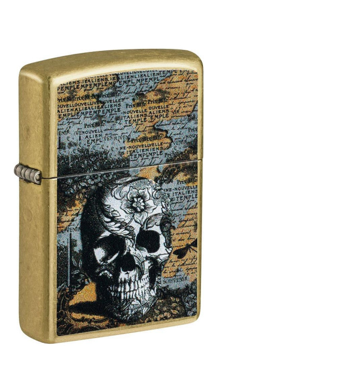 Запалка Zippo - Floral Skull Design