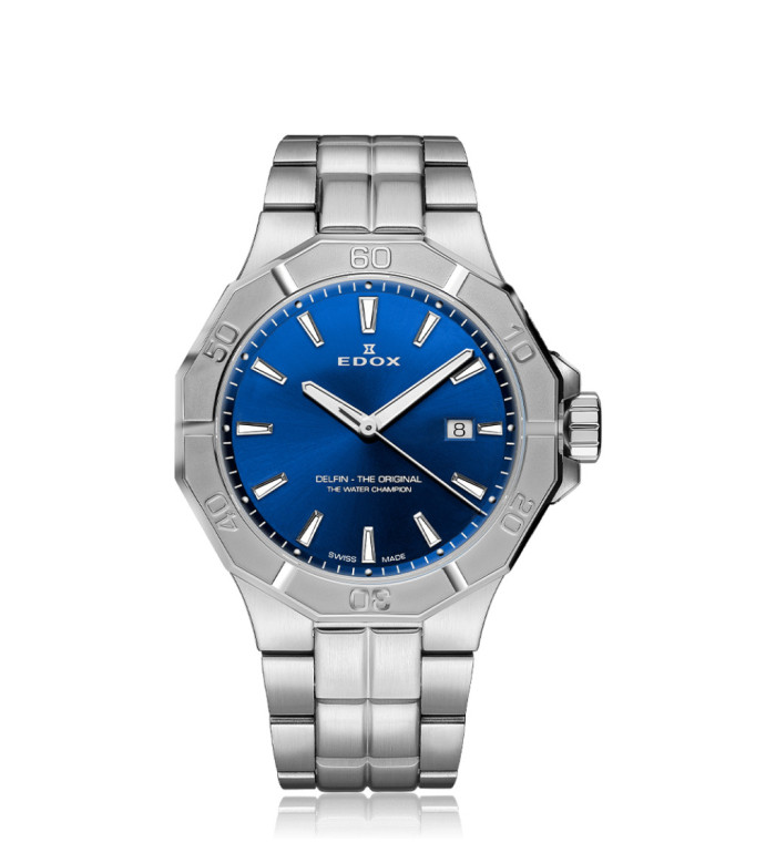 Edox Delfin the Original Date 53021-3M-BUIN