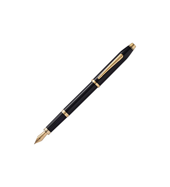 Писалка Cross Century II - Black Lacquer GT, M перо