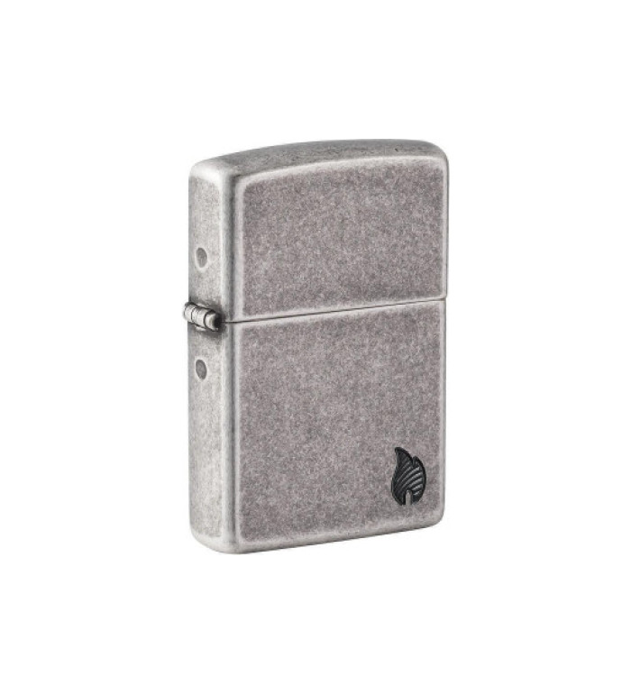 Запалка Zippo - Armor® Antique Silver Flame Design