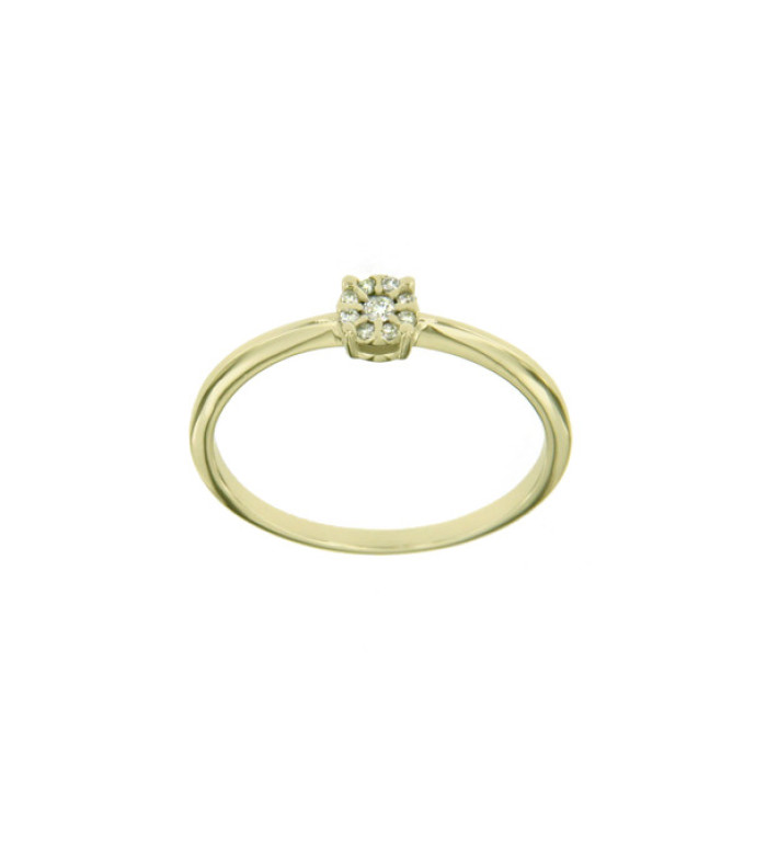 CARA DIAMANTI ЗЛАТЕН ПРЪСТЕН С ДИАМАНТ AA0570Y/0.07ctsSI/H