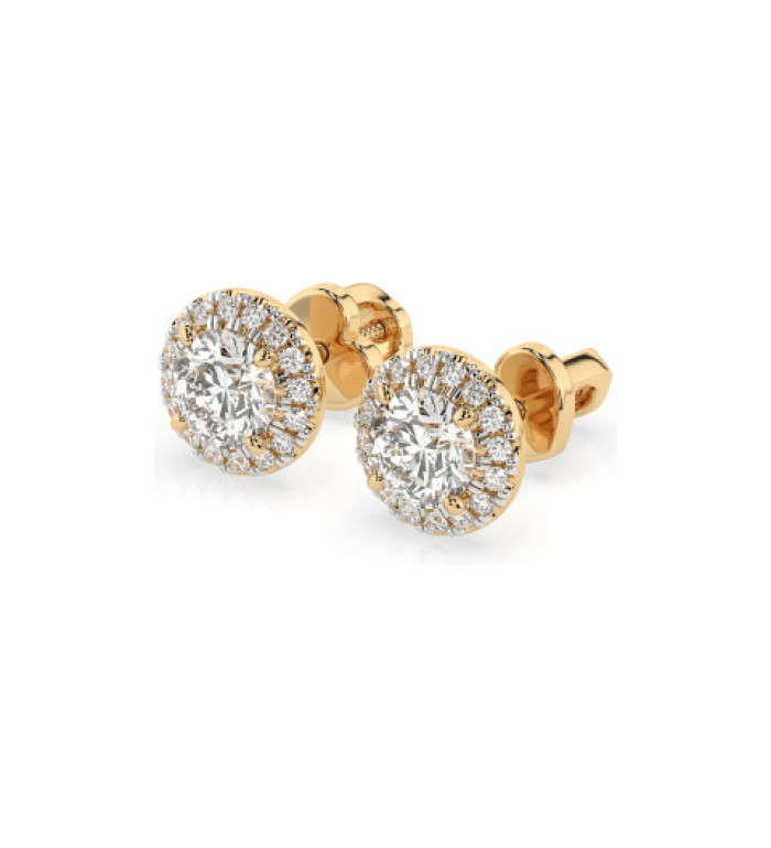 Cara обеци с диаманти 1.00+0.19 ct GIA сертификат K102-10095Y