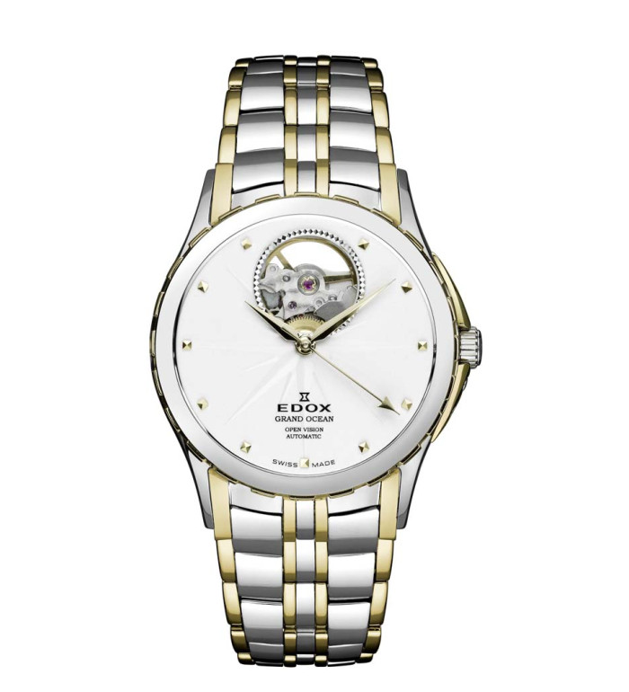 EDOX GRAND OCEAN OPEN HEART AUTOMATIC 33MM LADIES WATCH 85013 357J AID