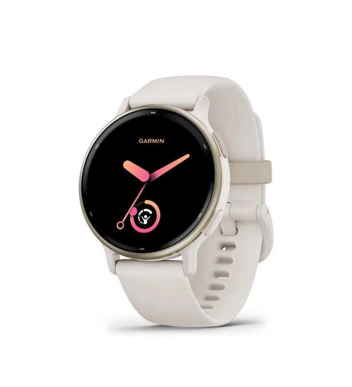 Garmin Vivoactive 5 Cream Gold безел с Ivory корпус и силиконова каишка 010-02862-11
