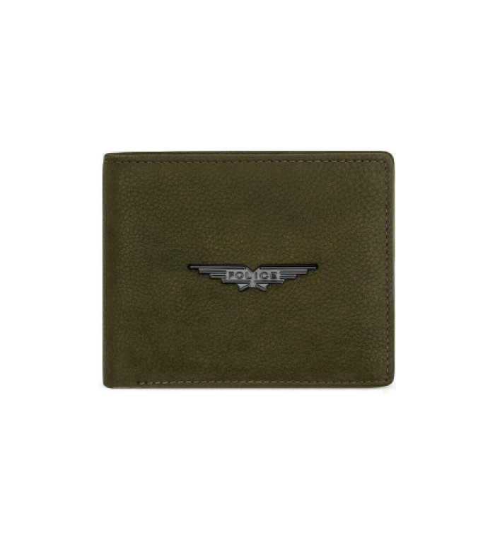 Мини мъжки портфейл Police - Spike Khaki